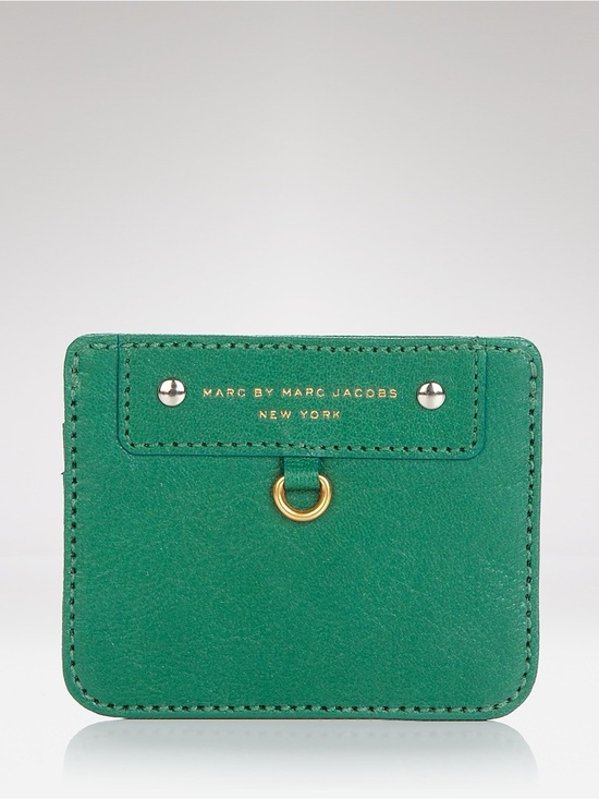 Marc By Marc Jacobs Handbags - MARC BY MARC JACOBS Green Preppy Slim Leather Card Case - GUC